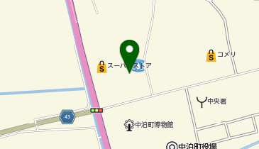 DAISO 中泊ベル店の地図画像