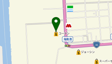 DAISO ホームセンターコーナン海南店の地図画像
