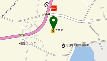 DAISO やまや塩釜店の地図画像