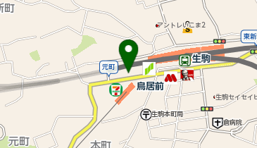 DAISO 生駒駅前店の地図画像