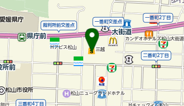 DAISO 松山三越店の地図画像