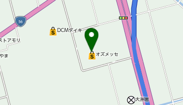 DAISO オズメッセ店の地図画像