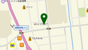 THREEPPY 弘前城東店の地図画像
