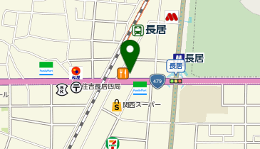 DAISO 長居公園前店の地図画像