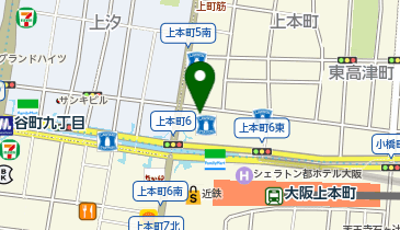 DAISO 大阪上本町店の地図画像