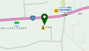 DAISO ロッキー高森店の地図画像