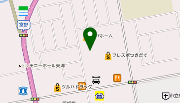 THREEPPY フレスポ築館店の地図画像