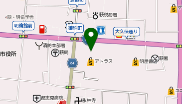 DAISO アトラス萩店の地図画像