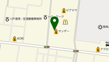 DAISO サンデー八戸沼館店の地図画像