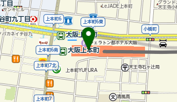 DAISO 近鉄百貨店上本町店の地図画像