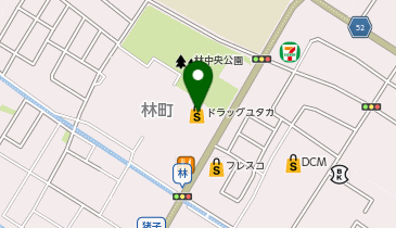 DAISO ドラッグユタカ能登川店の地図画像