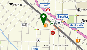DAISO 阪急池田IKEDIA店の地図画像
