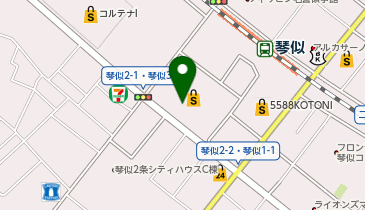 DAISO シーナシーナ琴似店の地図画像