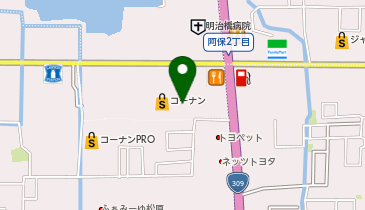 DAISO コーナン松原市役所前店の地図画像
