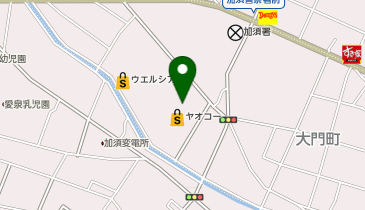 THREEPPY ヤオコー加須店の地図画像