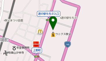THREEPPY ウニクス秩父店の地図画像