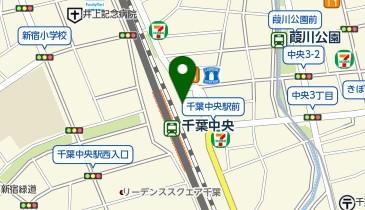 THREEPPY 千葉中央ショッピングセンター ミーオ1店の地図画像