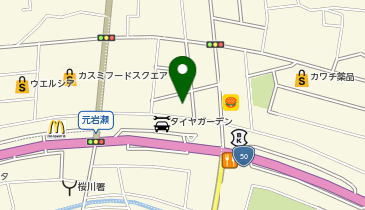DAISO 茨城岩瀬店の地図画像