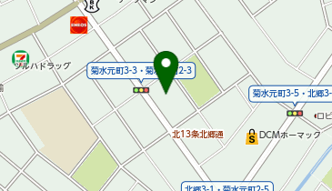 DAISO 札幌菊水元町店の地図画像