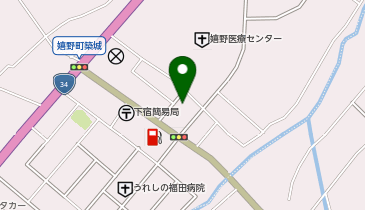 DAISO 嬉野店の地図画像