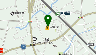 DAISO いなげや毛呂店の地図画像