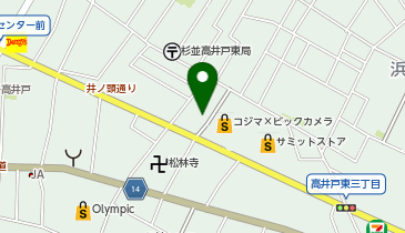 DAISO 高井戸店の地図画像
