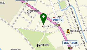 DAISO コープさっぽろ富良野店の地図画像