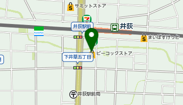 DAISO ピーコックストア井荻店の地図画像