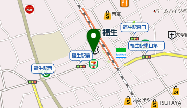 DAISO 福生駅前店の地図画像