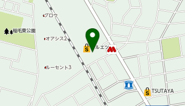 DAISO マルエツ稲毛店の地図画像