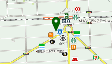 DAISO 国立駅前店の地図画像