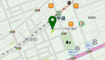 DAISO 六甲道一番街店の地図画像