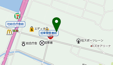 DAISO 社店の地図画像