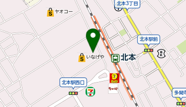 DAISO いなげや北本駅前店の地図画像