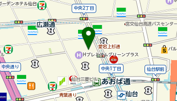 DAISO 仙台クリスロード店の地図画像