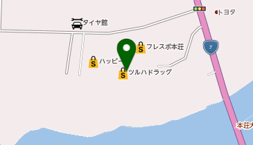 DAISO フレスポ本荘店の地図画像