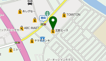 Standard Products 豊崎TOMITON店の地図画像