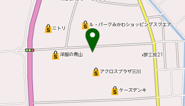DAISO アクロスプラザ三川店の地図画像
