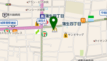 DAISO キリンド城東店の地図画像