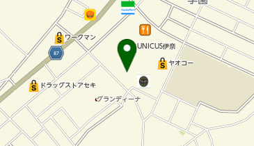 DAISO ウニクス伊奈店の地図画像