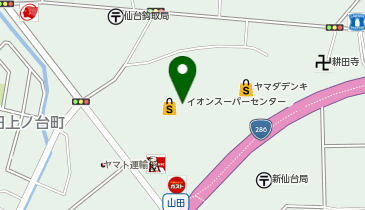 DAISO 仙台鈎取SC店の地図画像