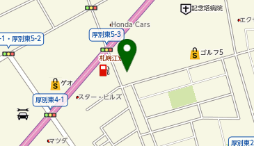 DAISO 厚別東店の地図画像