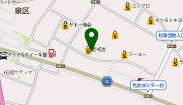 DAISO ヨークタウン市名坂店の地図画像