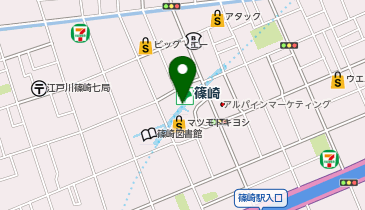 DAISO ライフ篠崎店の地図画像