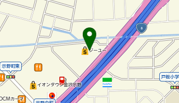 DAISO イオンタウン金沢示野店の地図画像