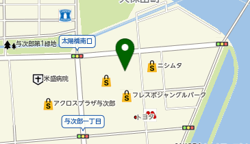 DAISO フレスポジャングルパーク店の地図画像