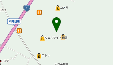 DAISO ウェルサイト石岡店の地図画像