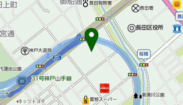 DAISO マルアイ長田店の地図画像