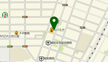 DAISO コノミヤ南住吉店の地図画像