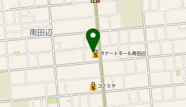 DAISO カナートモール南田辺店の地図画像
